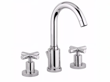 G3 - F7612A - 3 hole countertop washbasin tap with adjustable spout by Rubinetteria Giulini - view 3